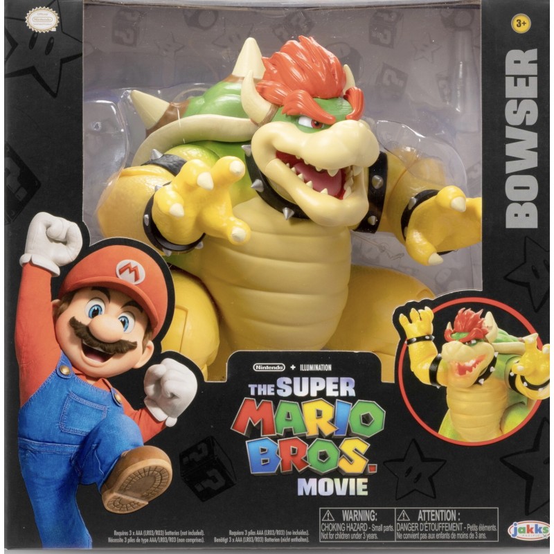 The Super Mario Bowser A with Fire Breathing Effects